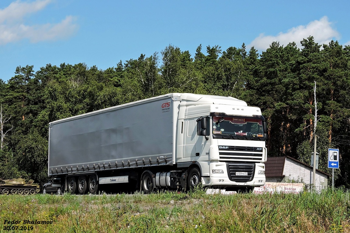 Белгородская область, № О 159 РВ 31 — DAF XF105 FT