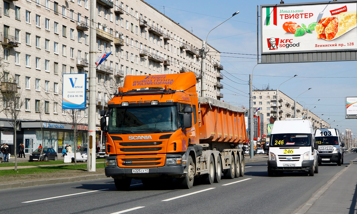 Ленинградская область, № В 225 СУ 47 — Scania ('2011) P440