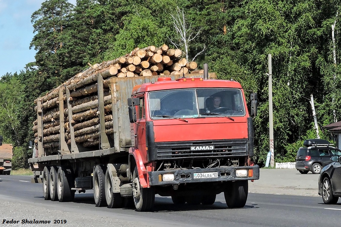 Костанайская область, № 034 LRA 10 — КамАЗ-5410