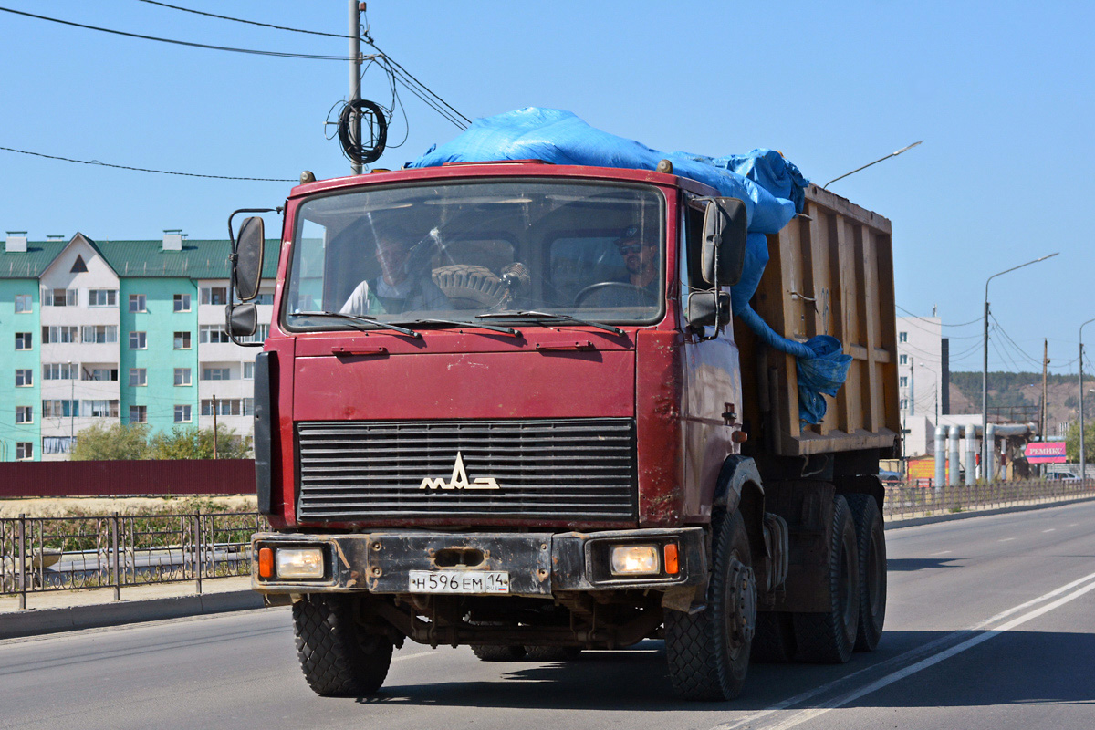 Саха (Якутия), № Н 596 ЕМ 14 — МАЗ-551605