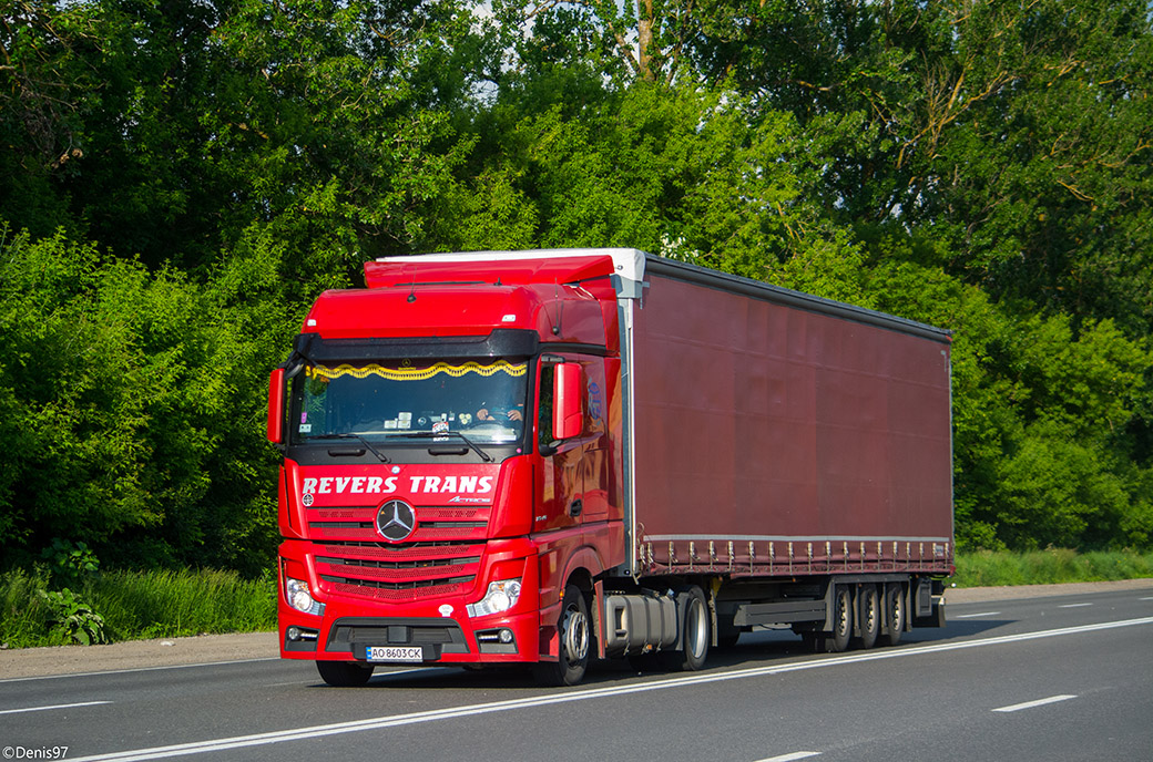 Закарпатская область, № АО 8603 СК — Mercedes-Benz Actros ('2011) 1845