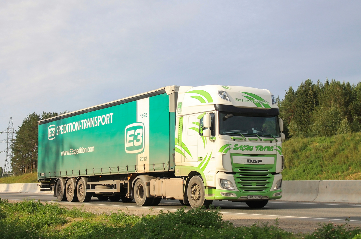 Пермский край, № К 017 РХ 159 — DAF XF Euro6 FT