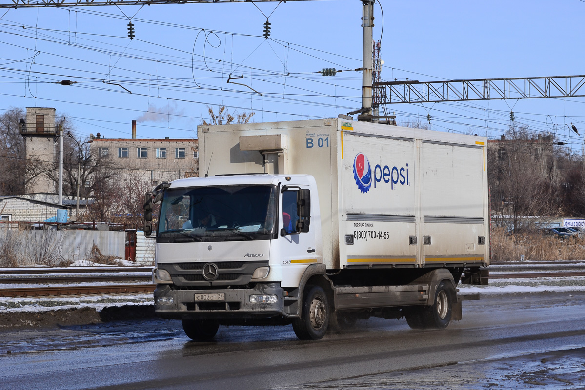 Волгоградская область, № В 01 — Mercedes-Benz Atego 1518 [Z9M]