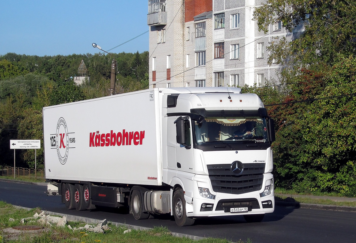 Липецкая область, № О 545 ЕР 48 — Mercedes-Benz Actros '18 1845 [Z9M]