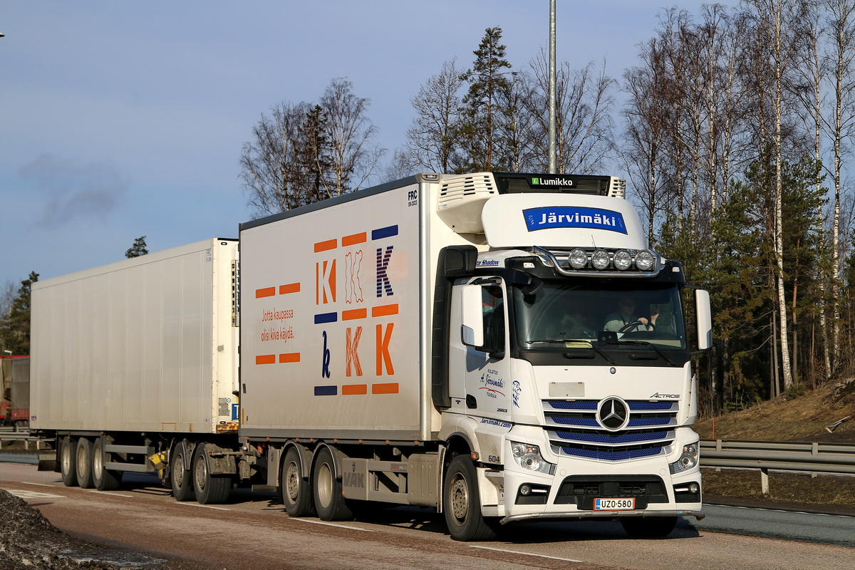 Финляндия, № UZO-580 — Mercedes-Benz Actros ('2011)