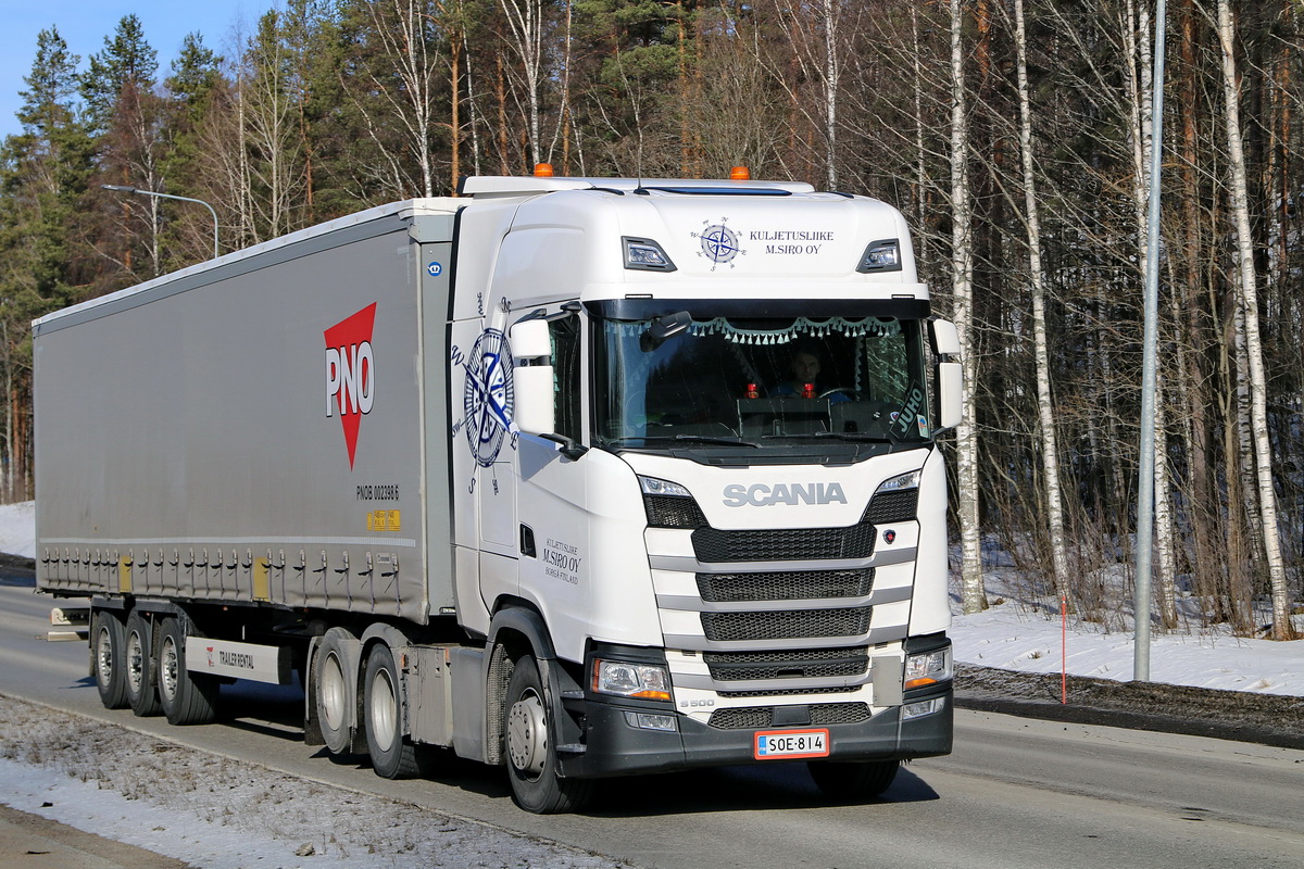 Финляндия, № SOE-814 — Scania ('2016) S500