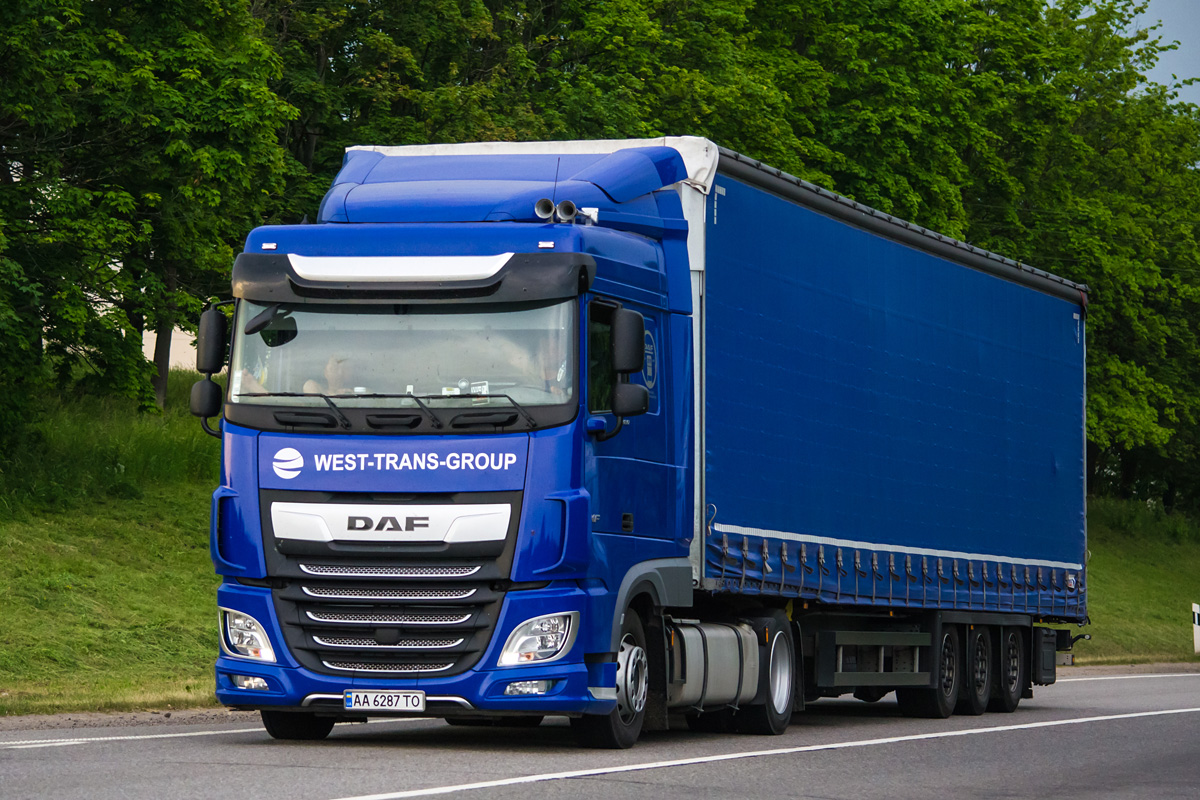 Закарпатская область, № АА 6287 ТО — DAF XF Euro6 FT