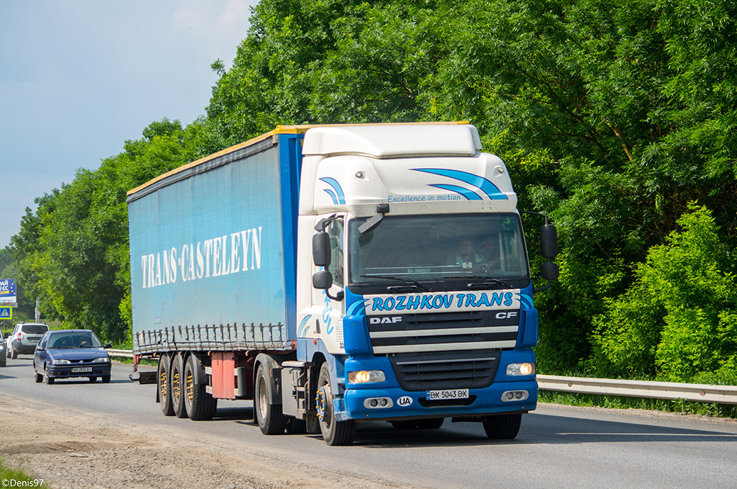 Хмельницкая область, № ВХ 5043 ВХ — DAF CF85 FT