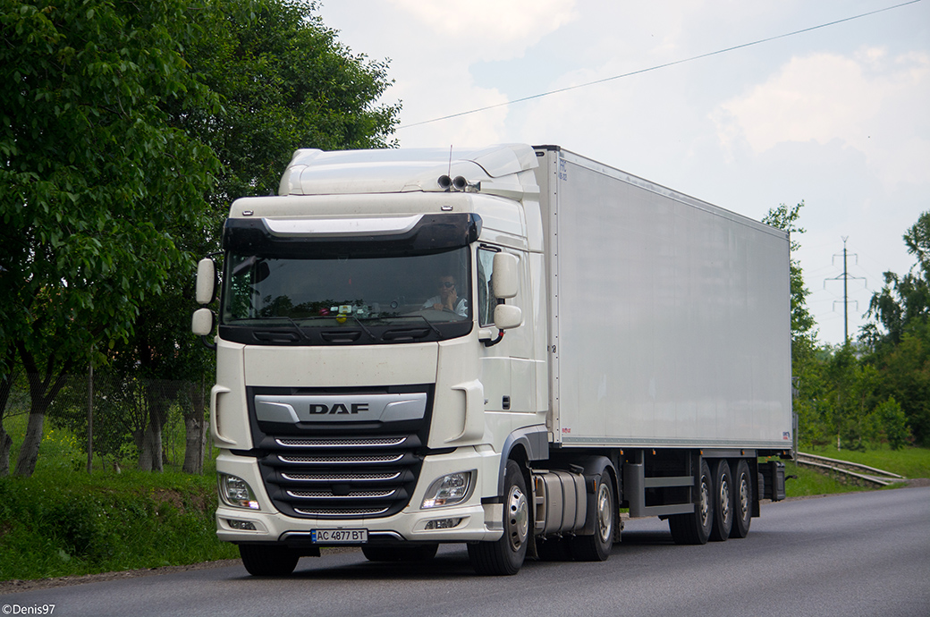 Волынская область, № АС 4877 ВТ — DAF XF Euro6 FT