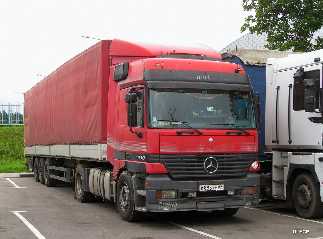 Смоленская область, № К 885 КМ 67 — Mercedes-Benz Actros ('1997)