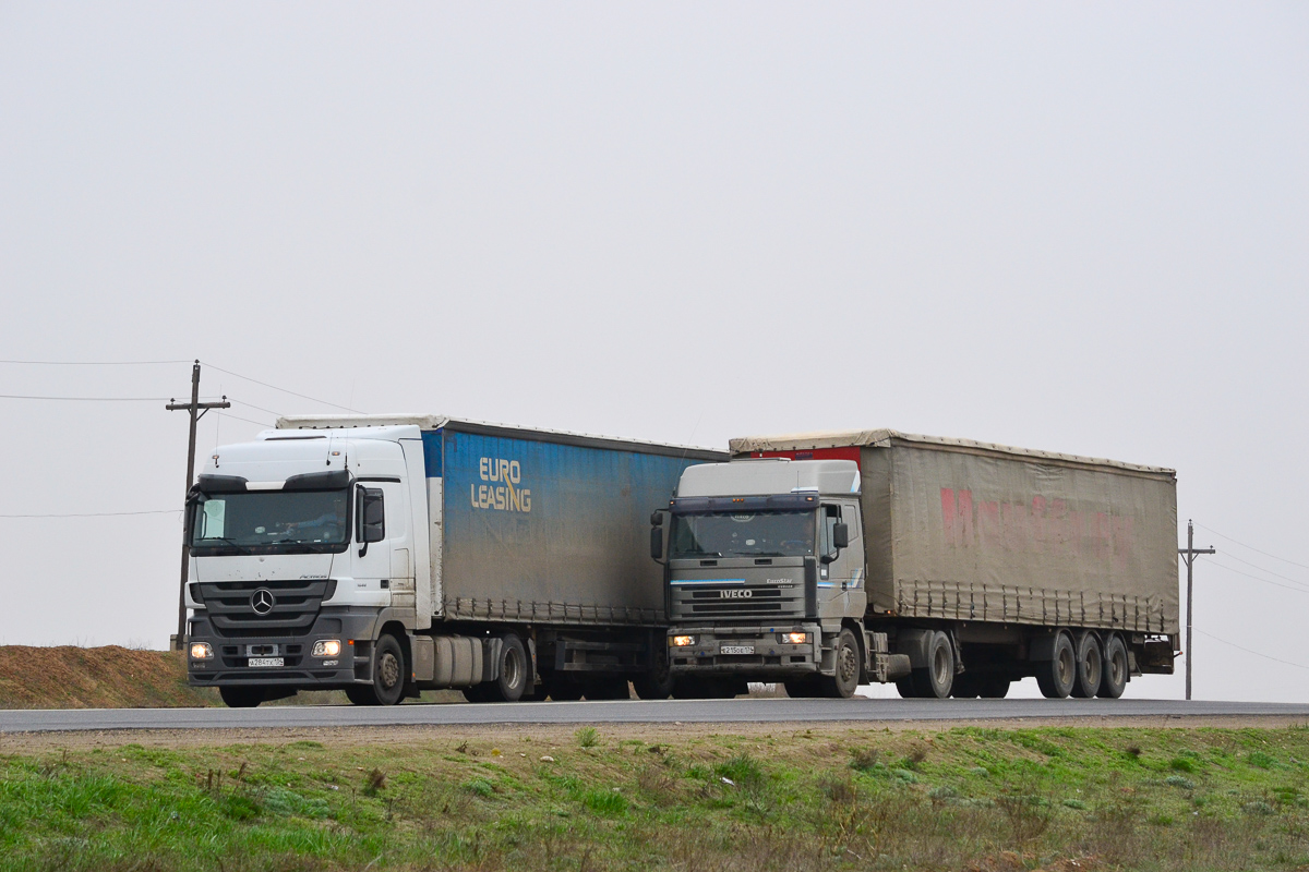 Волгоградская область, № А 284 ТХ 134 — Mercedes-Benz Actros ('2009) 1844; Челябинская область, № Е 215 ОЕ 174 — IVECO EuroStar