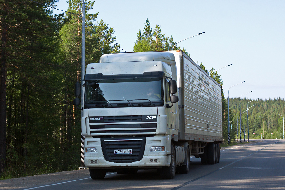 Амурская область, № К 474 ВК 28 — DAF XF105 FT