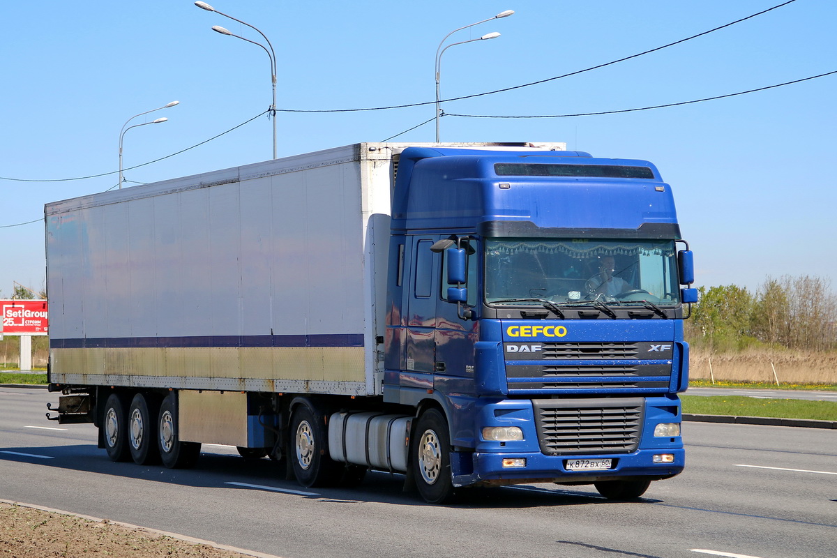 Псковская область, № К 872 ВХ 60 — DAF XF95 FT