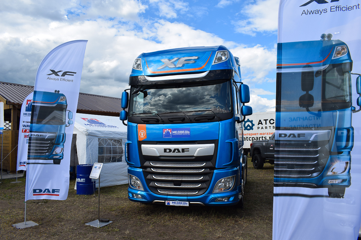 Алтайский край, № В 132 ВС 799 — DAF XF Euro6 FT; Алтайский край — Новые автомобили; Алтайский край — Выставка "День Сибирского Поля 2019"