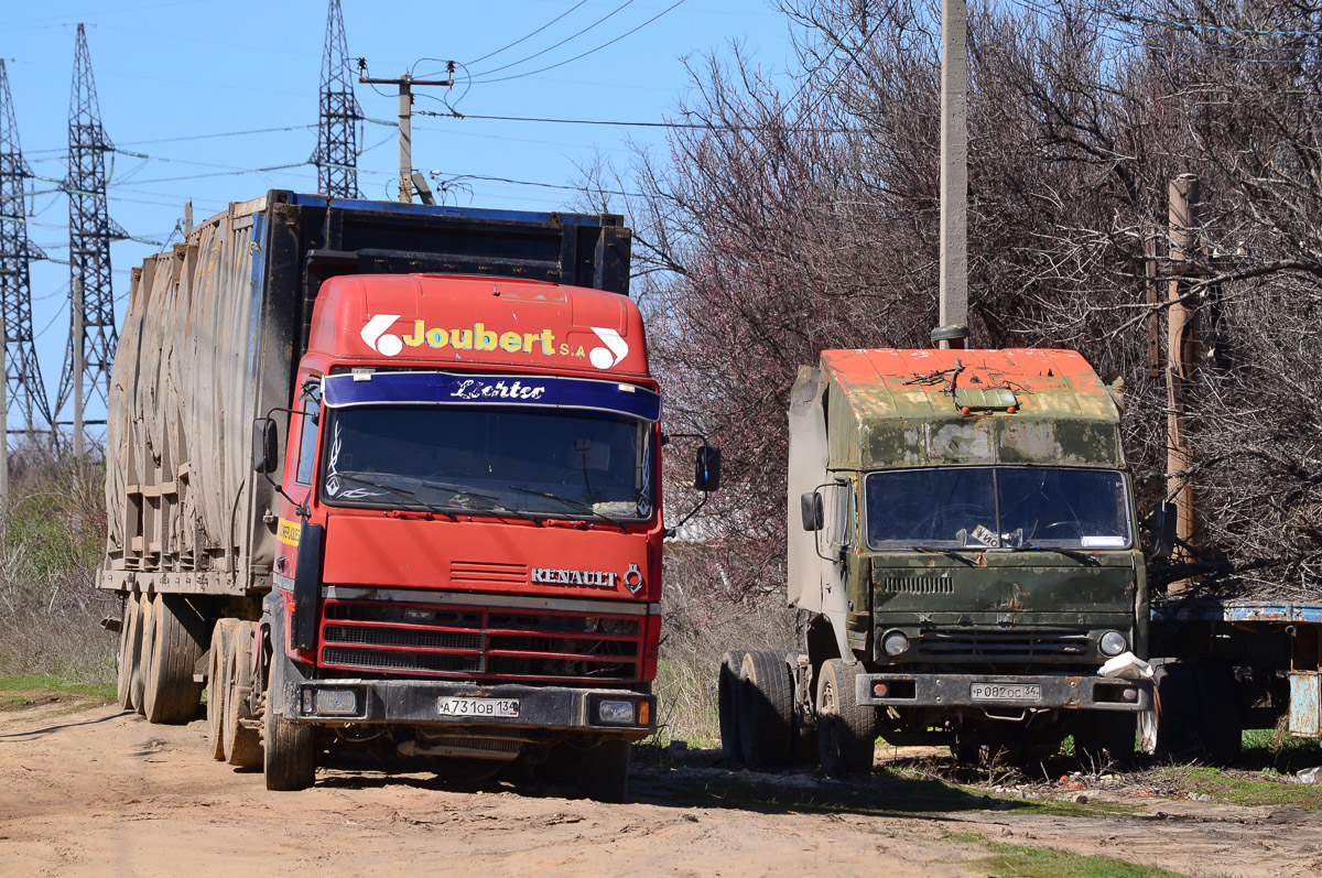 Волгоградская область, № А 731 ОВ 134 — Renault R-Series; Волгоградская область, № Р 082 ОС 34 — КамАЗ-5410