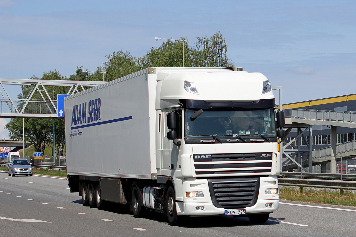 Литва, № KUV 725 — DAF XF105 FT