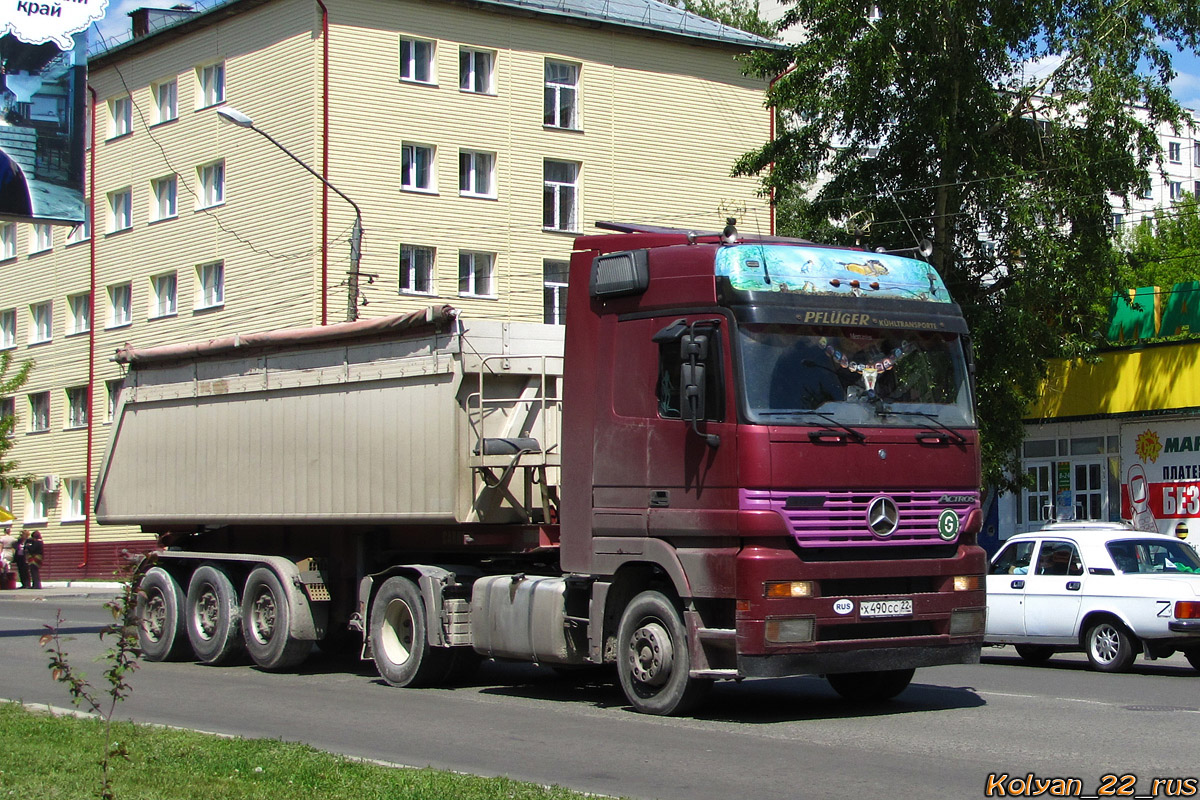 Алтайский край, № Х 490 СС 22 — Mercedes-Benz Actros ('1997)