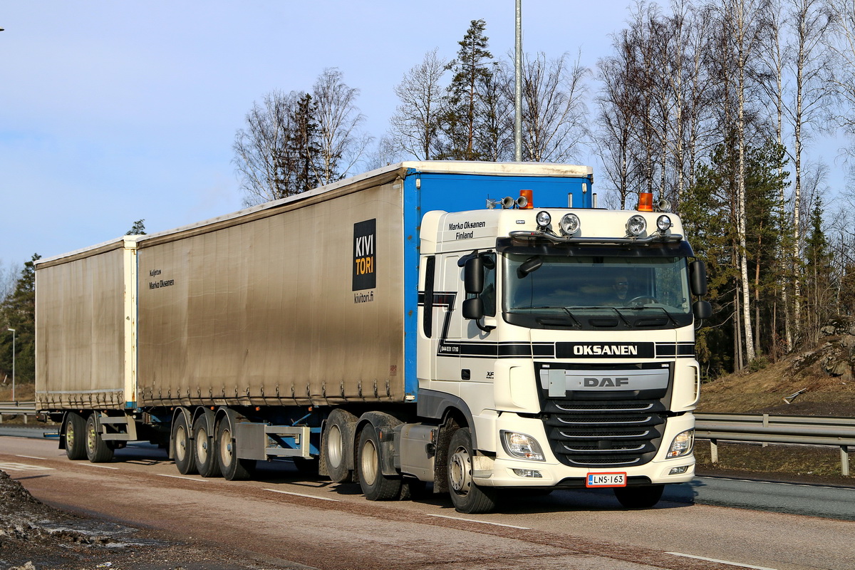 Финляндия, № LNS-163 — DAF XF Euro6 FTS