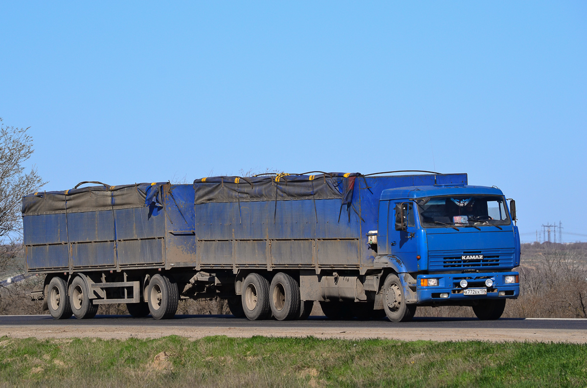 Волгоградская область, № А 772 ЕХ 134 — КамАЗ-65117-62