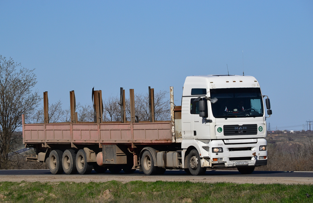 Волгоградская область, № А 937 ЕВ 134 — MAN TGA 18.390