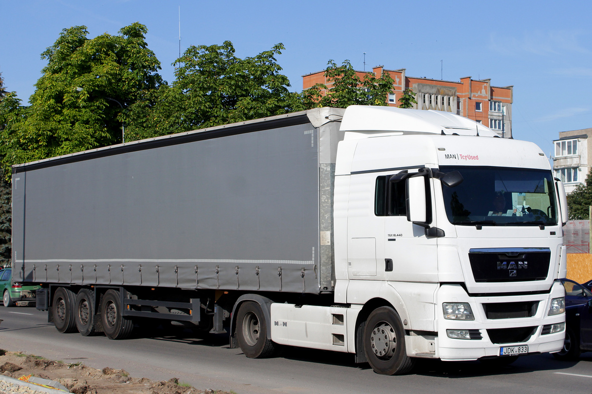 Литва, № JDK 833 — MAN TGX ('2007) 18.480