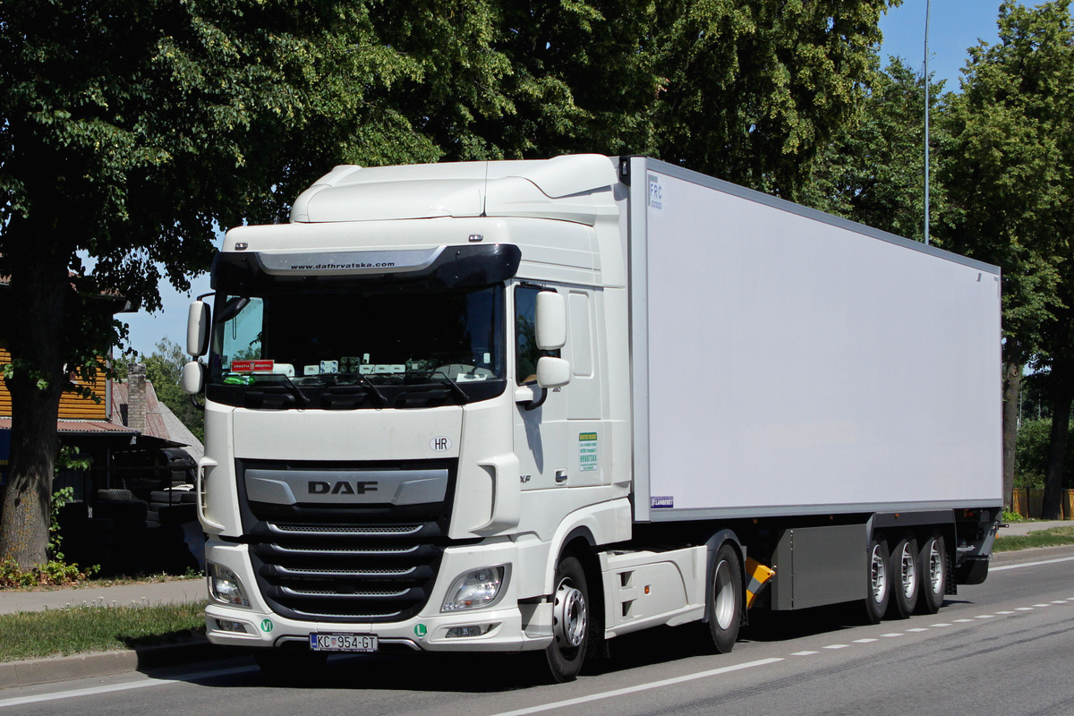 Хорватия, № KC 954-GT — DAF XF Euro6 FT