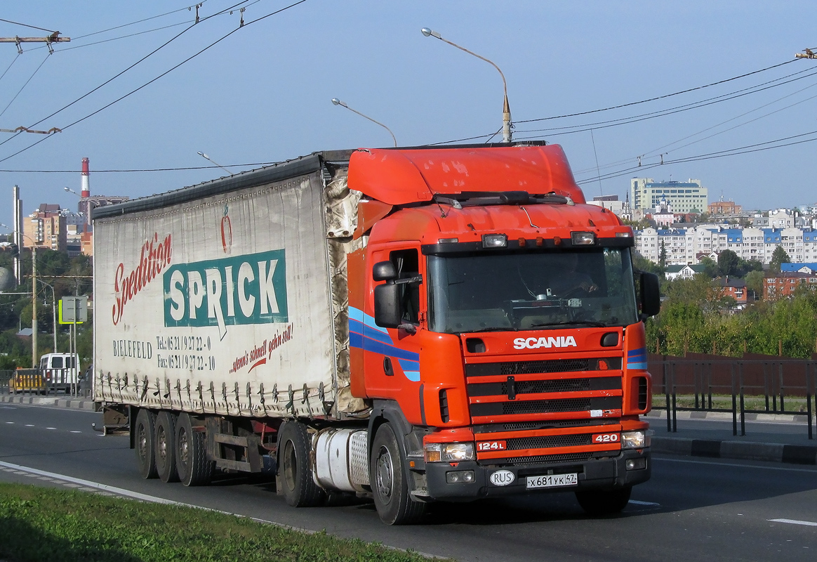 Ленинградская область, № Х 681 УК 47 — Scania ('1996) R124L