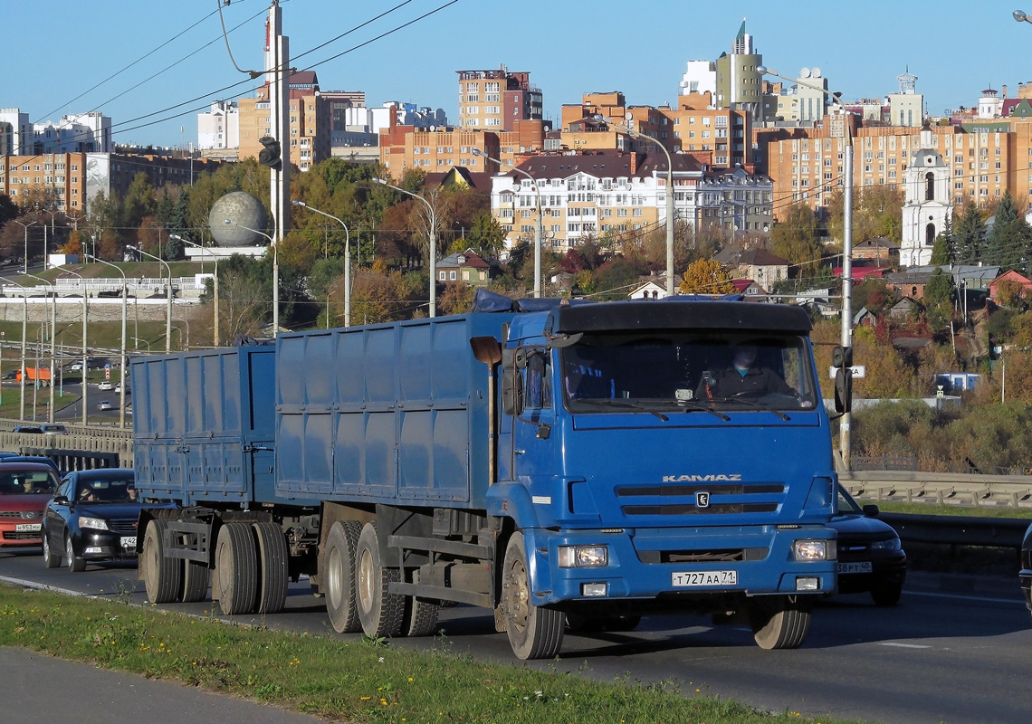 Тульская область, № Т 727 АА 71 — КамАЗ-65117-N3