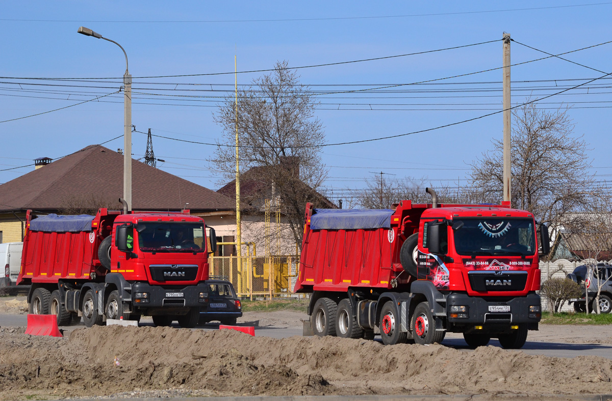 Волгоградская область, № Е 790 НА 134 — MAN TGS ('2007) 41.440; Волгоградская область, № Е 954 МК 134 — MAN TGS ('2007) 41.440