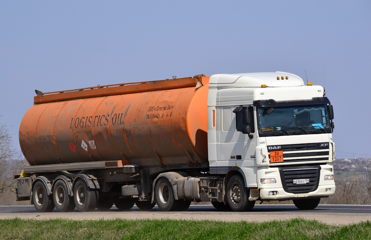 Волгоградская область, № А 636 ВХ 134 — DAF XF105 FT