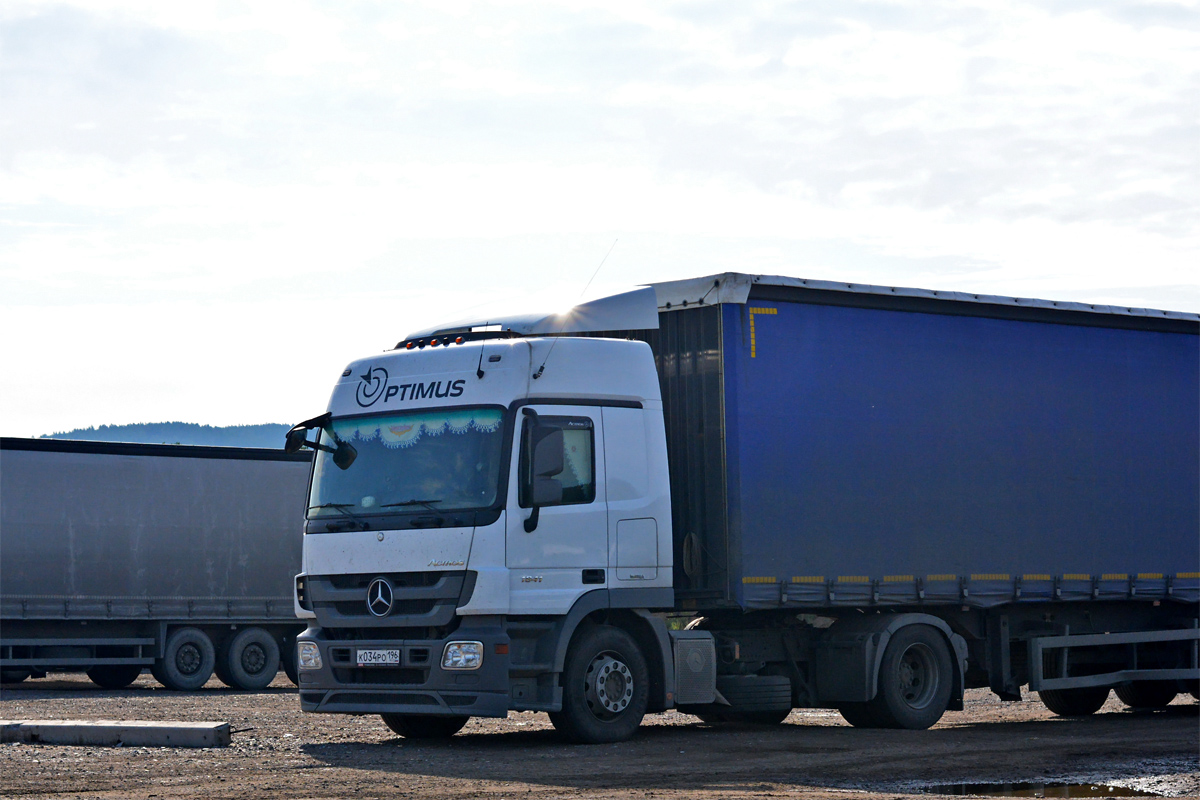 Свердловская область, № К 034 РО 196 — Mercedes-Benz Actros '09 1841 [Z9M]