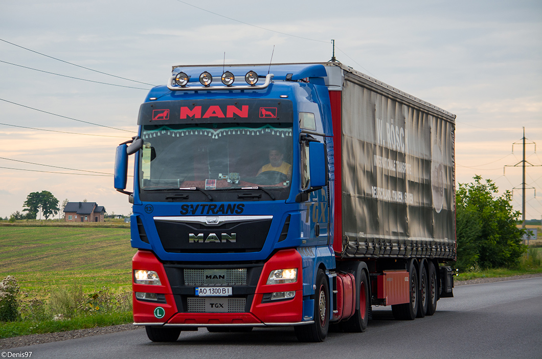 Закарпатская область, № АО 1300 ВІ — MAN TGX ('2012) 18.480