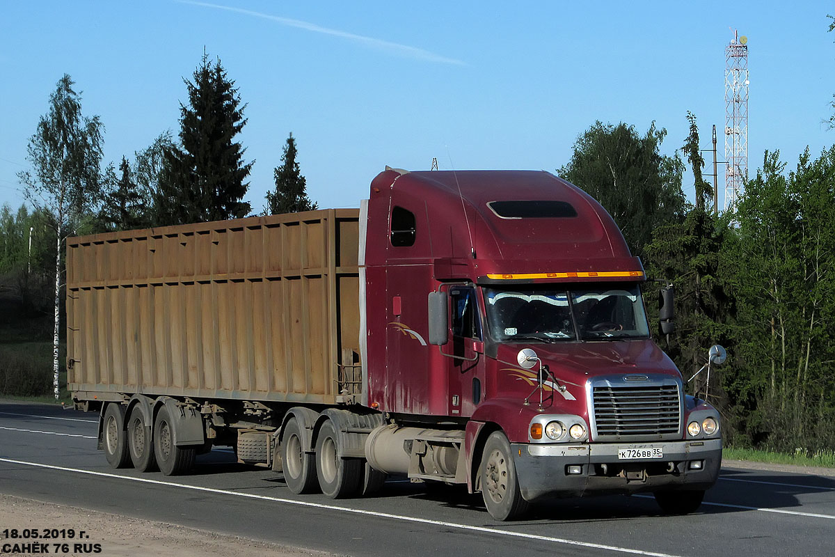 Вологодская область, № К 726 ВВ 35 — Freightliner Century Class