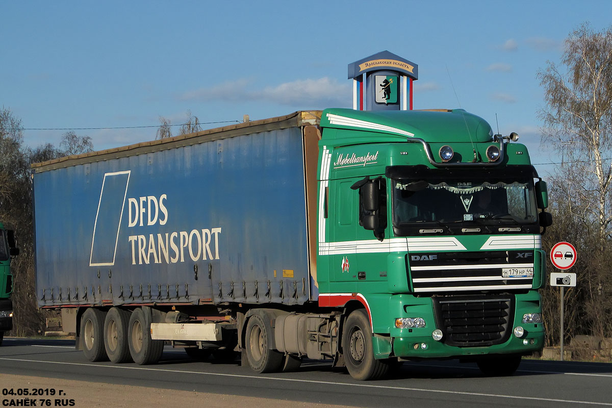 Костромская область, № Н 179 НР 44 — DAF XF105 FT