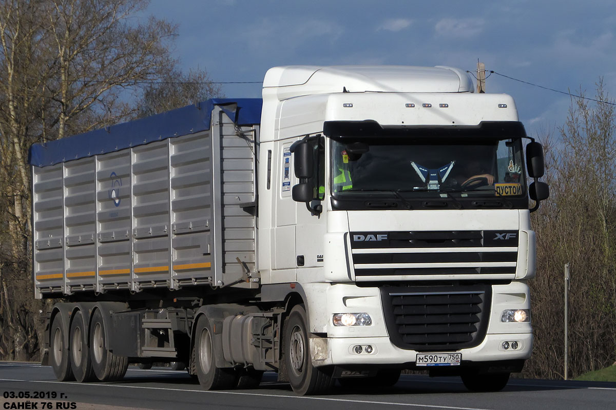 Московская область, № М 590 ТУ 750 — DAF XF105 FT