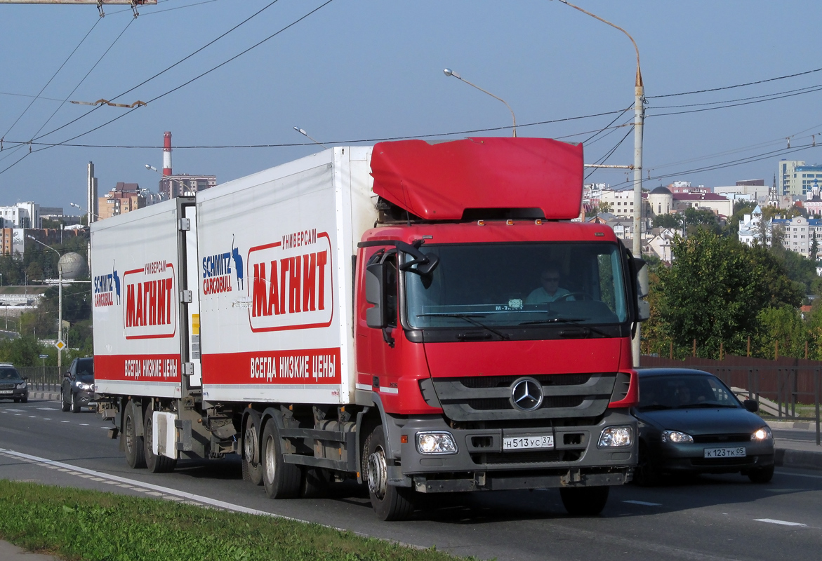 Тульская область, № Н 513 УС 37 — Mercedes-Benz Actros ('2009) 2536