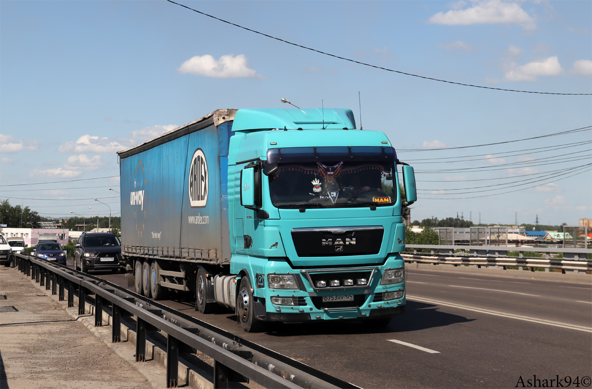 Красноярский край, № О 753 НУ 124 — MAN TGX ('2007) 18.440