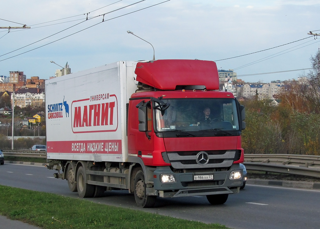 Тульская область, № О 986 АА 37 — Mercedes-Benz Actros ('2009) 2536