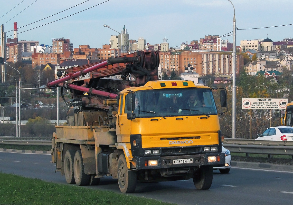 Московская область, № Е 431 ЕМ 750 — Daewoo (общая модель)