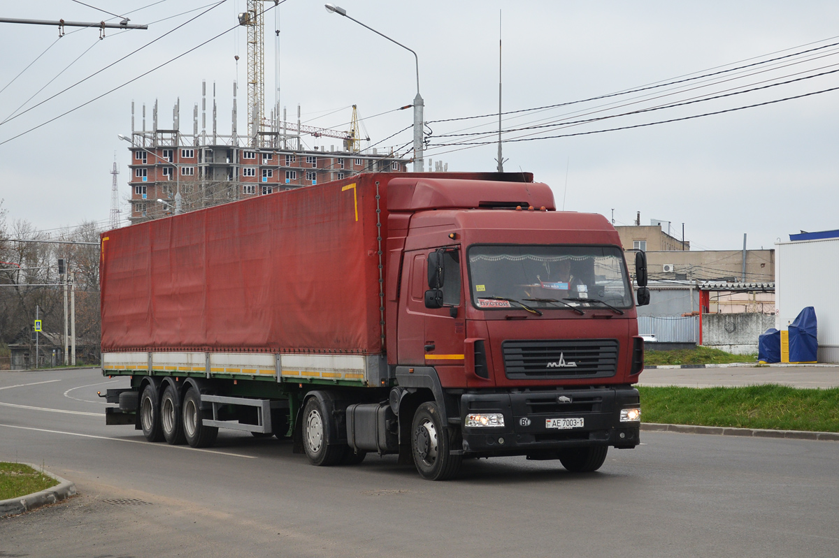 Брестская область, № АЕ 7003-1 — МАЗ-5440 (общая модель)