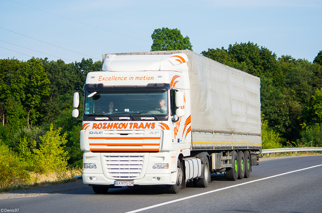 Хмельницкая область, № ВХ 9175 СМ — DAF XF105 FT