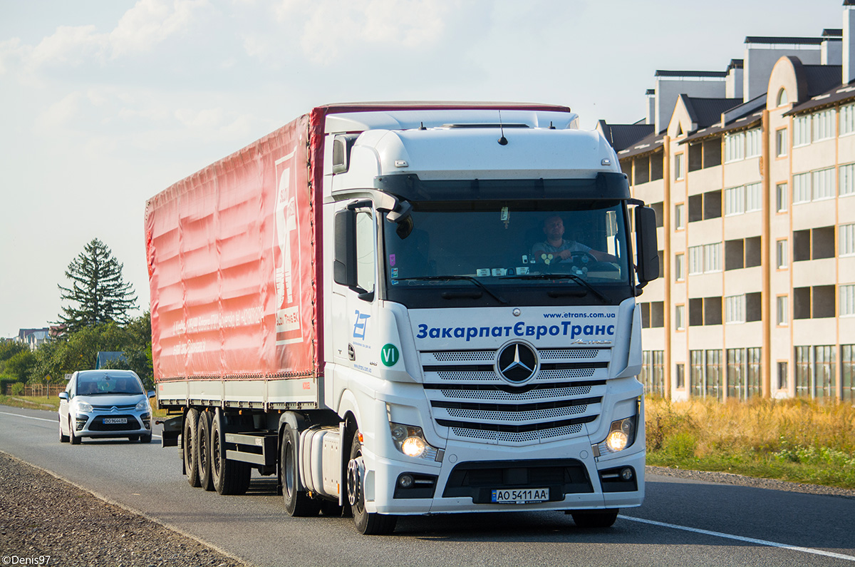 Закарпатская область, № АО 5411 АА — Mercedes-Benz Actros ('2011) 1845