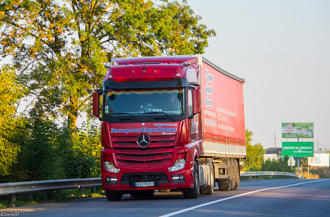 Закарпатская область, № АО 2135 ВІ — Mercedes-Benz Actros ('2011) 1845