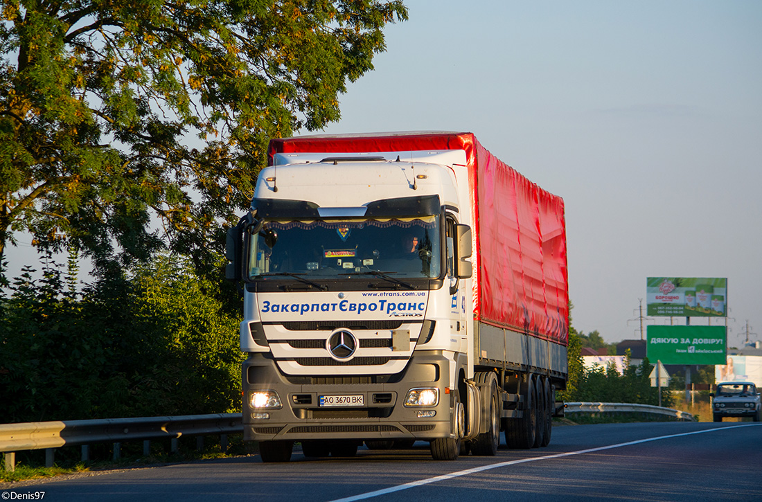 Закарпатская область, № 43 — Mercedes-Benz Actros ('2009) 1844