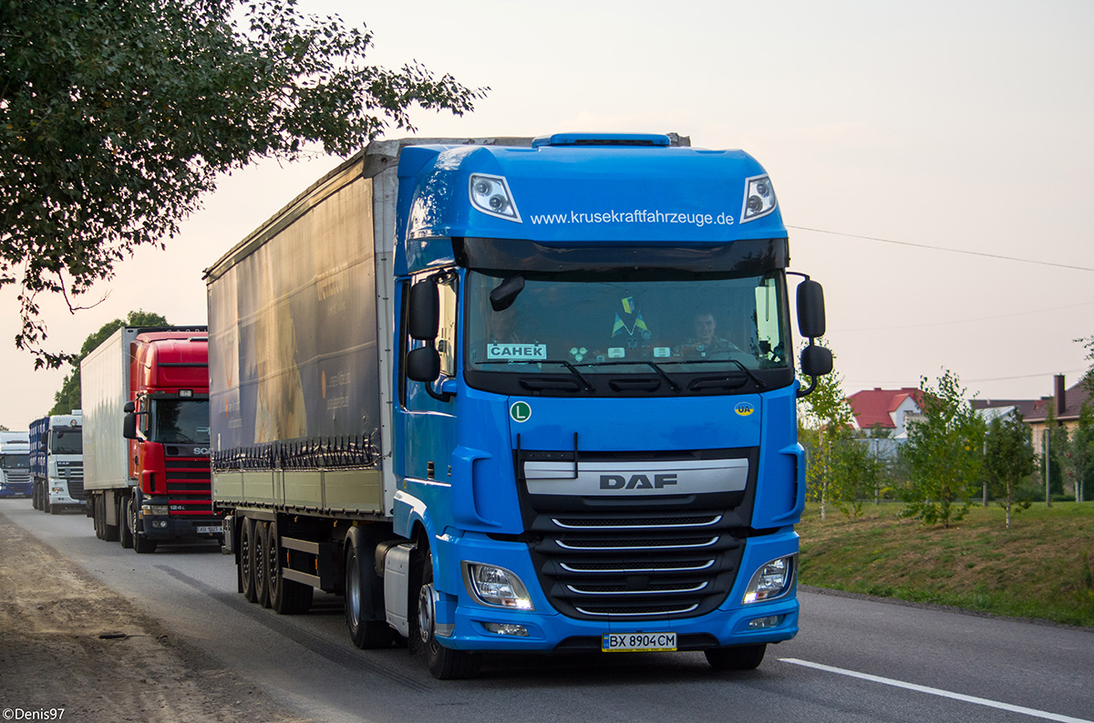 Хмельницкая область, № ВХ 8904 СМ — DAF XF Euro6 FT