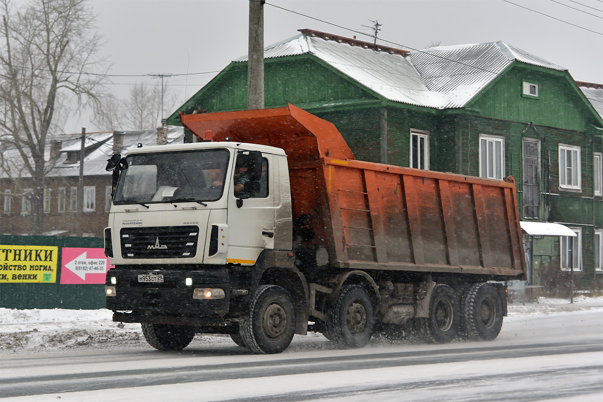 Архангельская область, № М 953 СТ 29 — МАЗ-6516H9