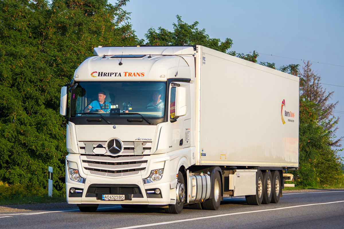 Закарпатская область, № АО 6523 ВО — Mercedes-Benz Actros ('2011) 1845