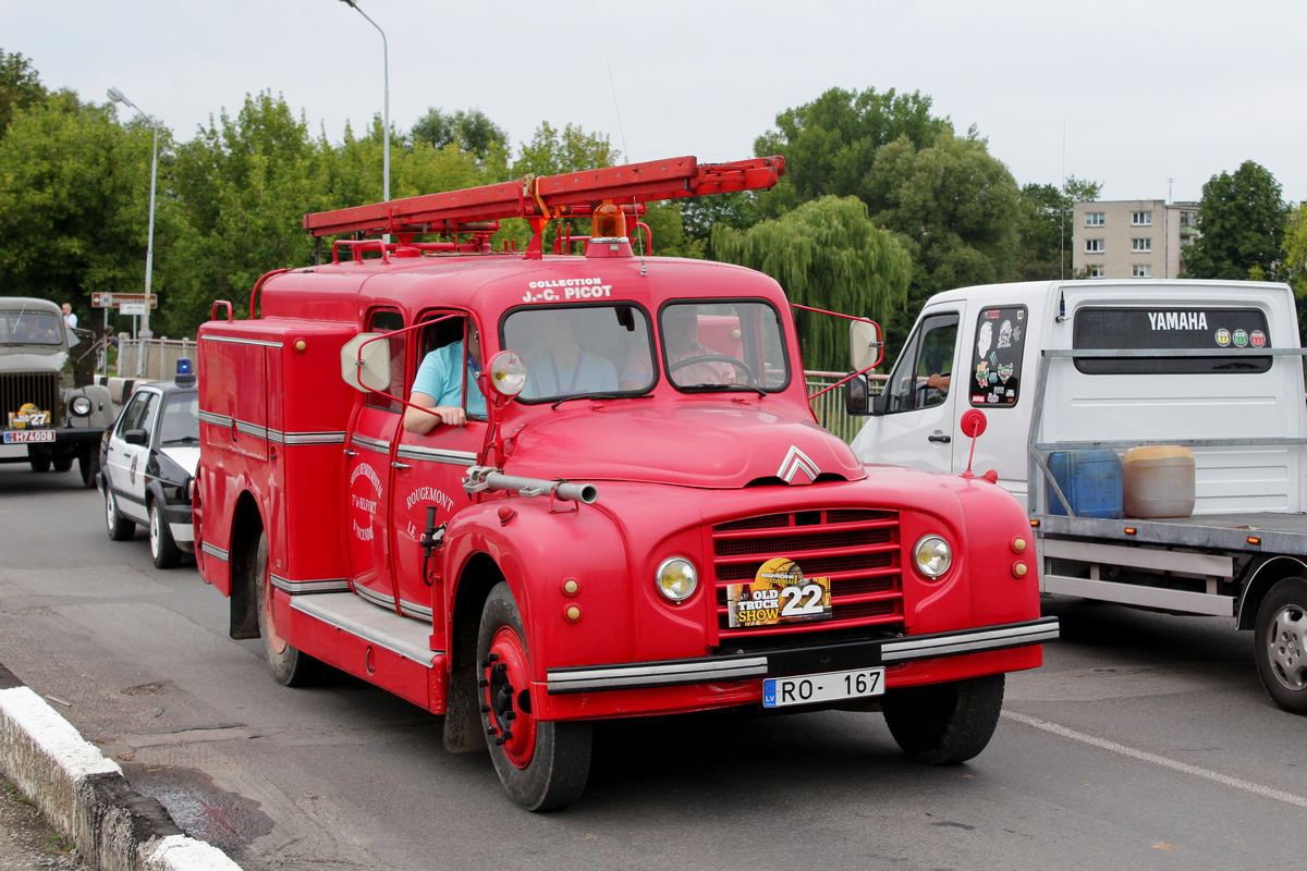 Латвия, № RO-167 — Citroën Type 55; Литва — Old Truck Show 2019