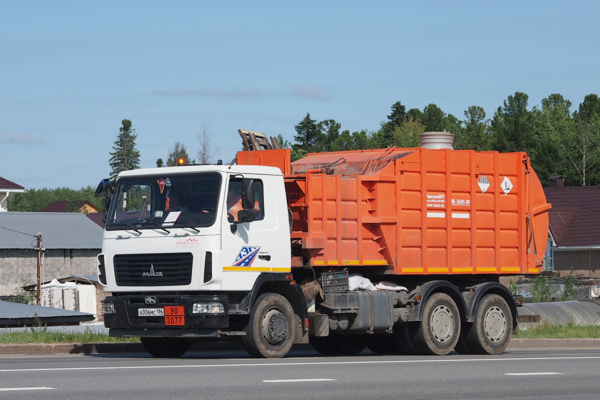 Ханты-Мансийский автоном.округ, № А 006 МС 186 — МАЗ-6312B3