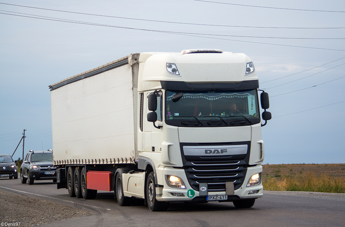 Венгрия, № PXZ-411 — DAF XF Euro6 FT